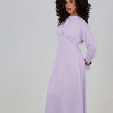 ROBE DRAPÉE LILAS