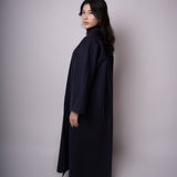 KIMONO EN LAINE BLEU