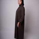 ROBE EN LAINE MARRON