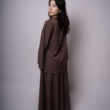 ENSEMBLE DRAPÉ MARRON